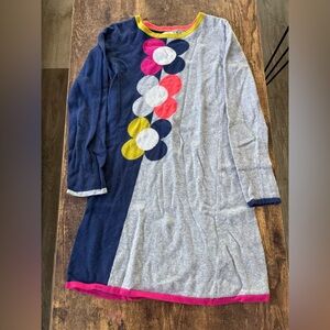 Mini Boden Girls Floral Knit Sweater Dress 9/10 years